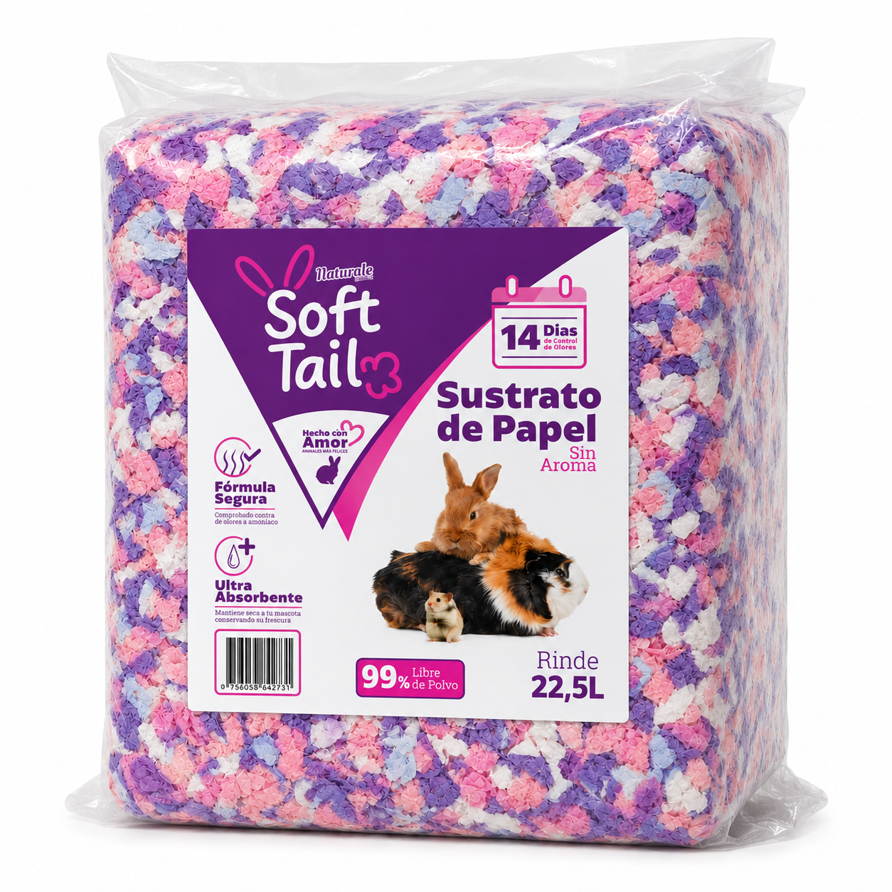 SOFT TAIL - PAPER BEDDING 22.5L CANDY