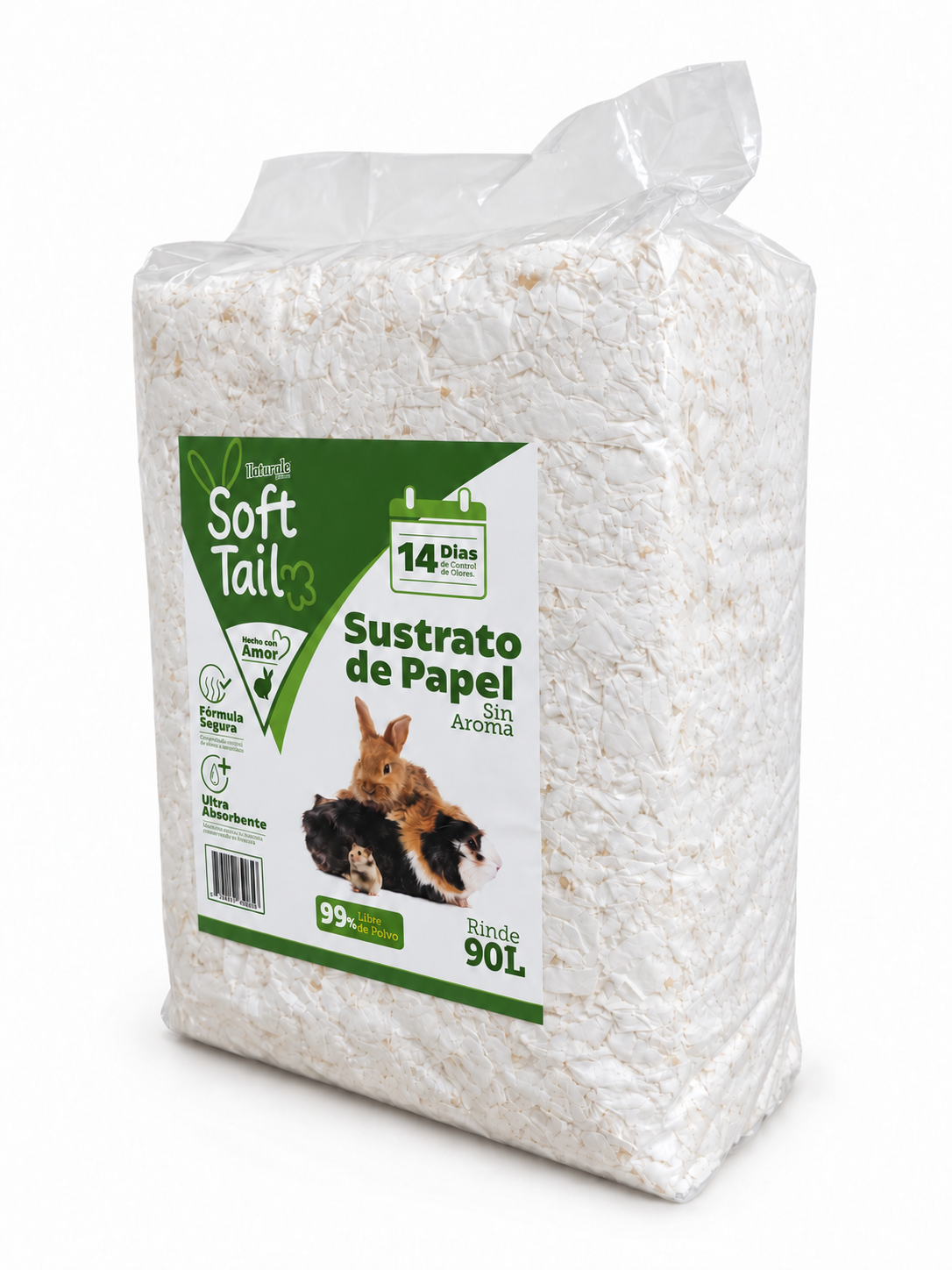 SOFT TAIL - PAPER BEDDING 90L WHITE